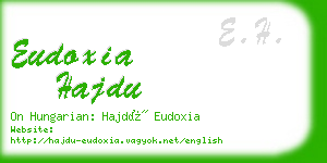 eudoxia hajdu business card
